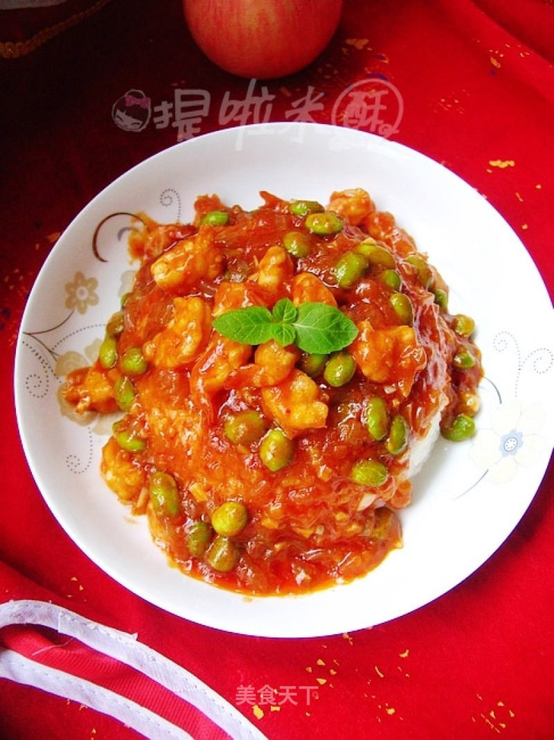 Make The Rice Super Delicious-flavored Tomato Sauce Shrimp Rice recipe