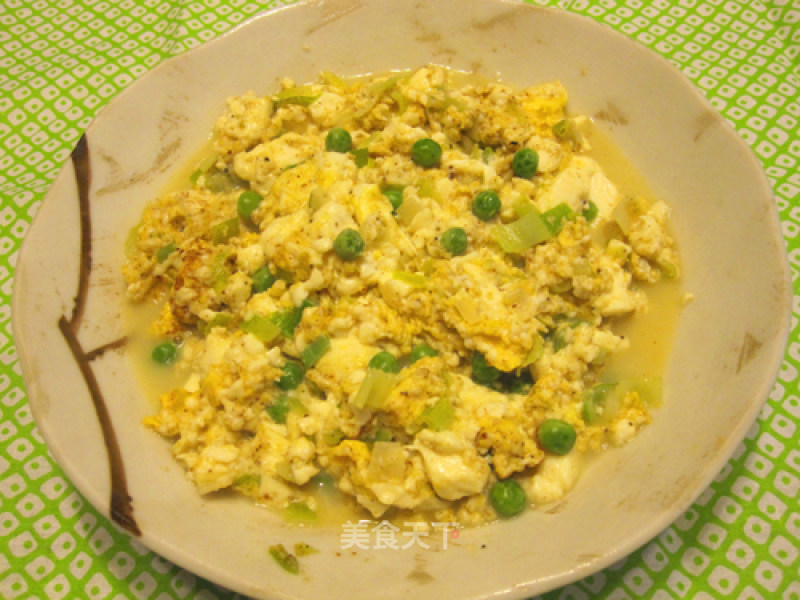 Scallion Egg Tofu recipe