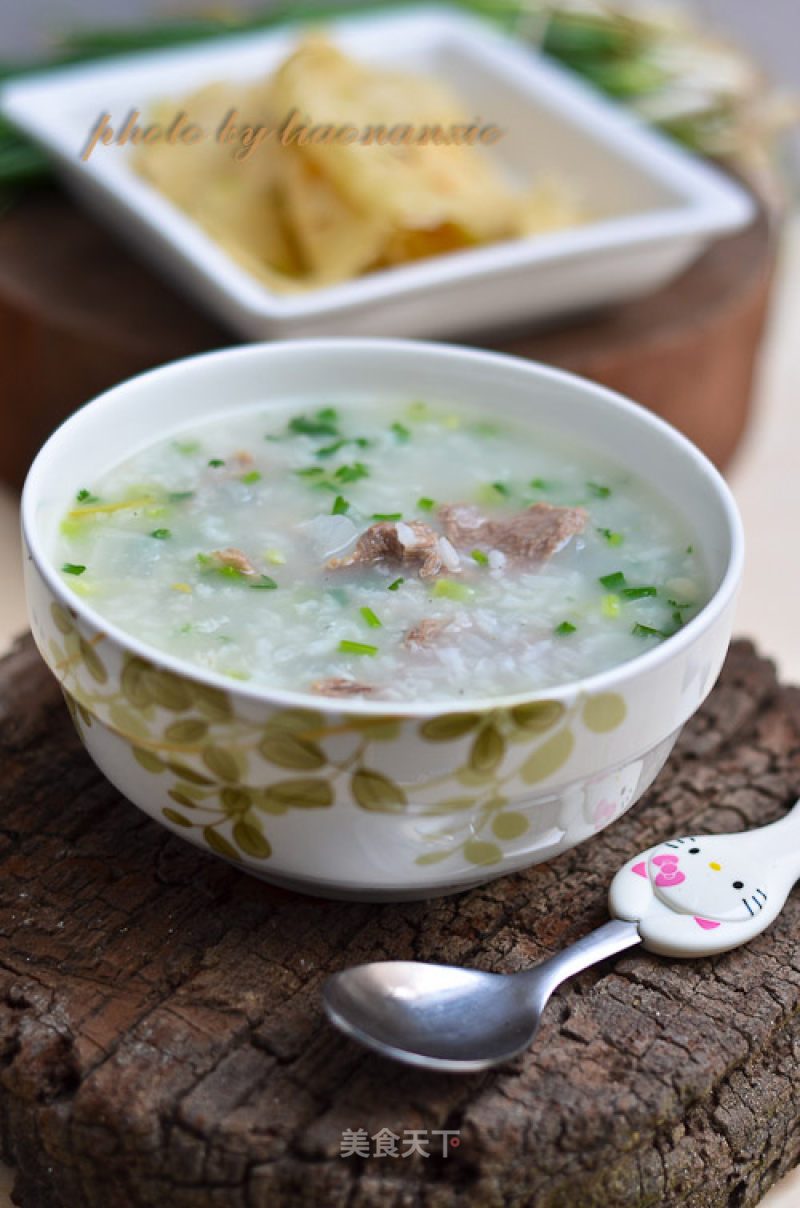 White Radish Beef Porridge recipe