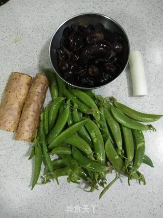 Fried Sweet Beans with Yam Fungus recipe