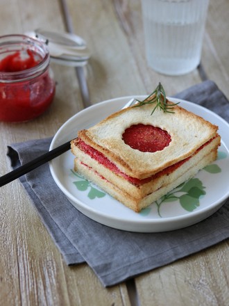 Strawberry Jam Sandwich Toast