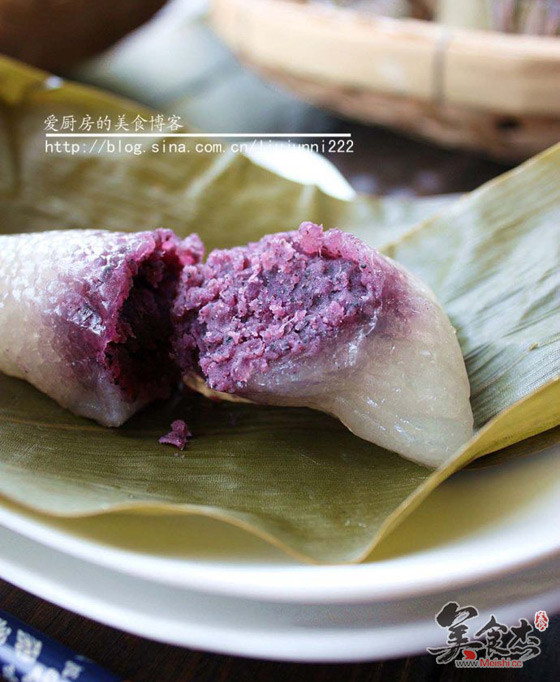 Purple Sweet Potato Crystal Rice Dumpling recipe