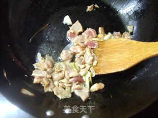 Stir-fried Rice White with Sliced Pork recipe