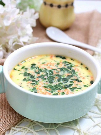 Healthy Recipes for Babies with Cheese and Seasonal Vegetable Steamed Custard recipe