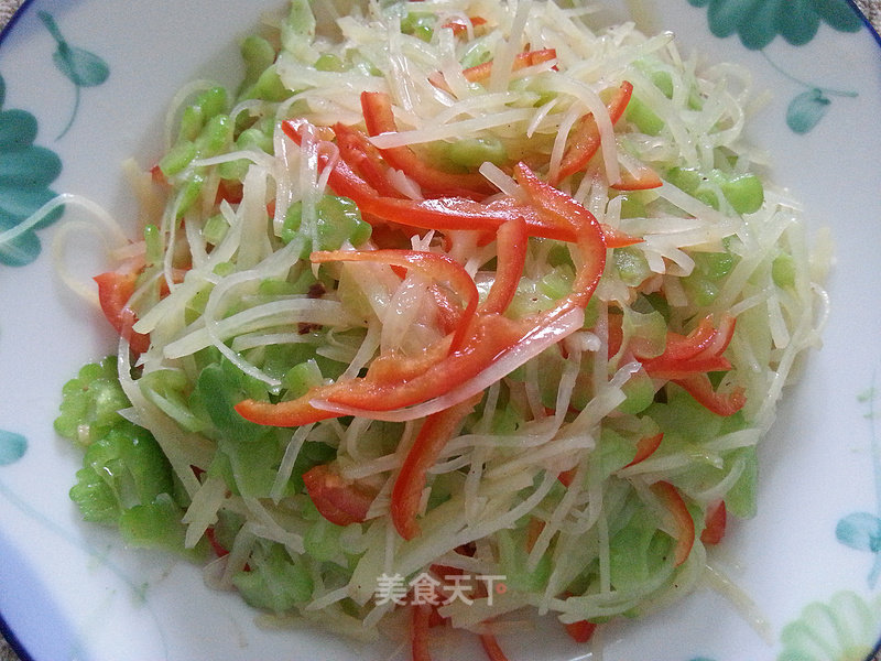 Bitter Gourd Fried Potato Shreds recipe