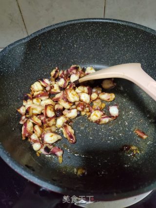 Fried Edamame with Octopus Feet recipe