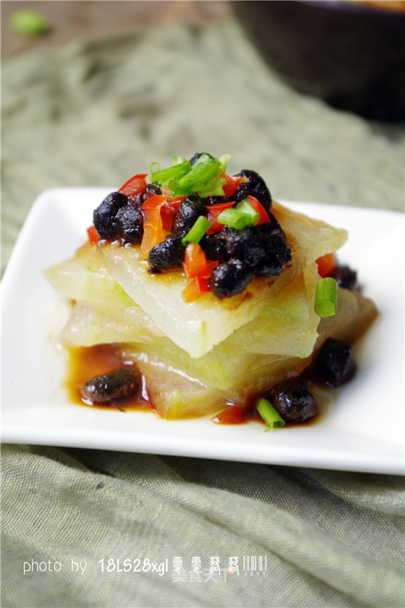 Fried Steamed Winter Melon with Tempeh recipe