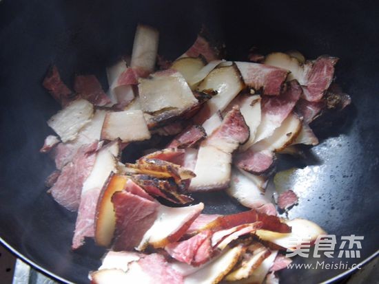 Bacon Stir-fried Rice Cake recipe