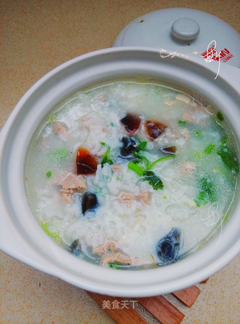 Congee with Preserved Egg and Lean Meat recipe