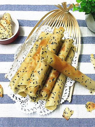 Black Sesame Crispy Egg Roll recipe