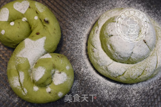 European Matcha Red Bean Bread recipe