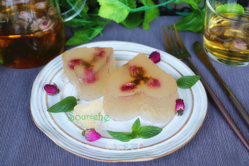 Rose Flower Crystal Cake recipe
