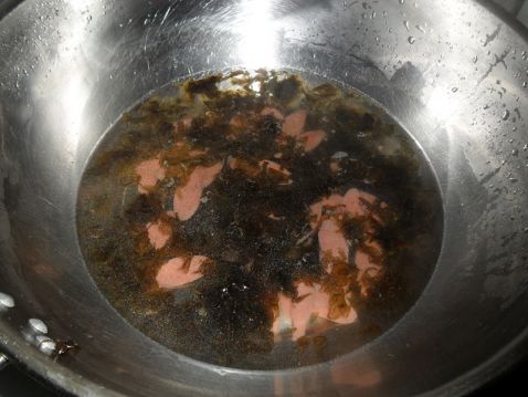 Ham and Seaweed Egg Drop Soup recipe