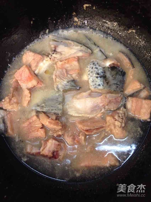 Braised Salmon Head recipe