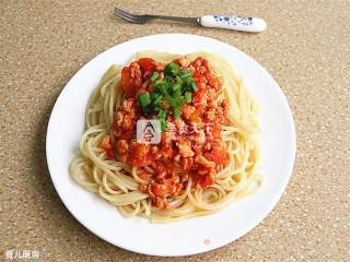 Tomato Meat Sauce Noodles recipe