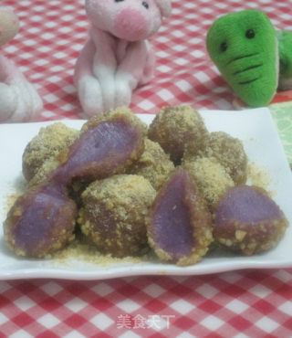 Another Way to Eat Purple Sweet Potato [purple Sweet Potato Dumplings] recipe