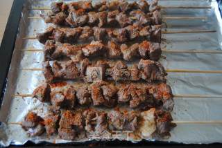 Cumin Lamb Skewers in Dongling Electronic Oven recipe