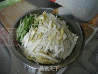 Tofu with Cabbage Heart and Cucumber recipe