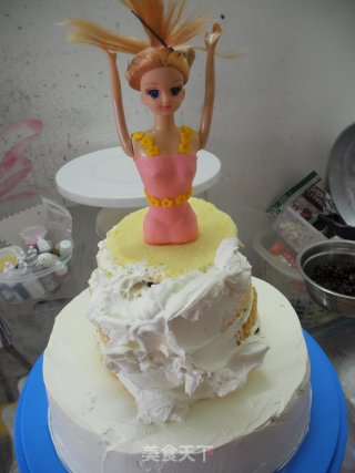 Gradient Barbie Cake recipe