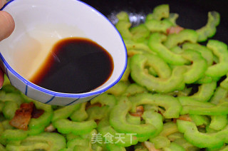 Stir-fried Pork Belly with Bitter Gourd recipe