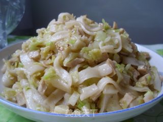 Fried Kway Teow with Meatloaf and Cabbage recipe