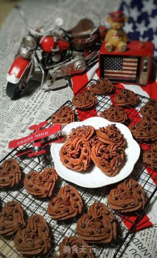 #aca Baking Star Competition# Chocolate Crisp Bean Sweetheart Cookies recipe