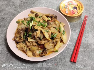 Braised Chicken with Ginger and Mushroom Beer recipe