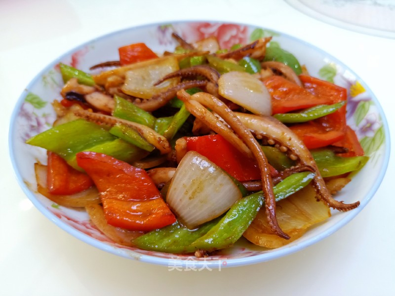 Stir-fried Squid with Sauce recipe