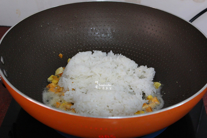 Salted Egg Yolk Fried Rice recipe