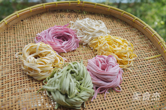 Homemade Colorful Noodles recipe