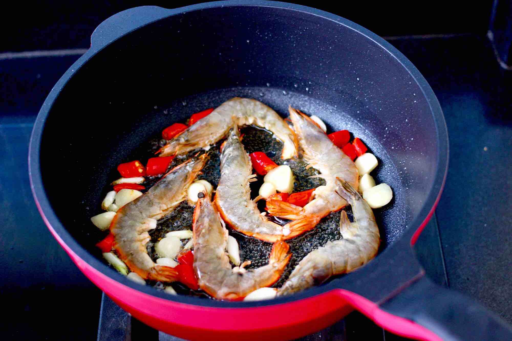 Spicy Hot Pot with Seafood and Mixed Vegetables recipe