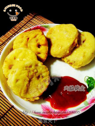 Sweet Puppet Tiancheng, Happy Valentine's Day---meat Stuffed Lotus Root Box recipe