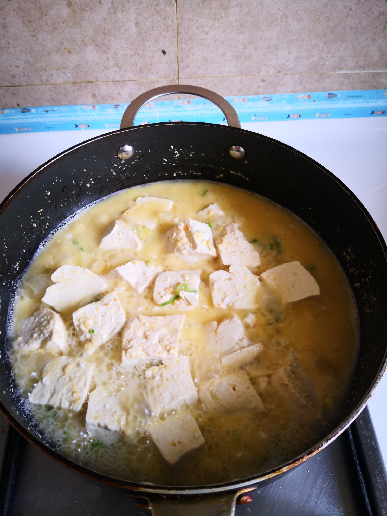 Baked Tofu with Salted Egg Yolk recipe