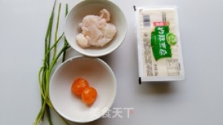 Salted Egg Yolk Braised Shrimp Tofu recipe