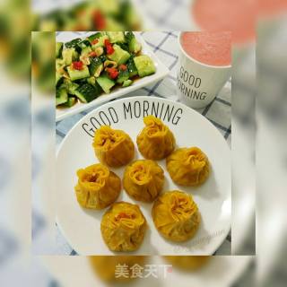 #the 4th Baking Contest and is Love to Eat Festival#pumpkin Golden Shaomai recipe
