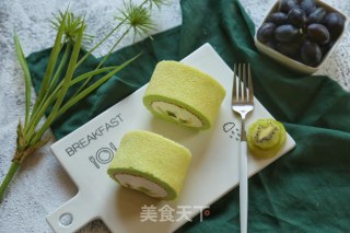 Colorful Kiwi Cake Roll recipe