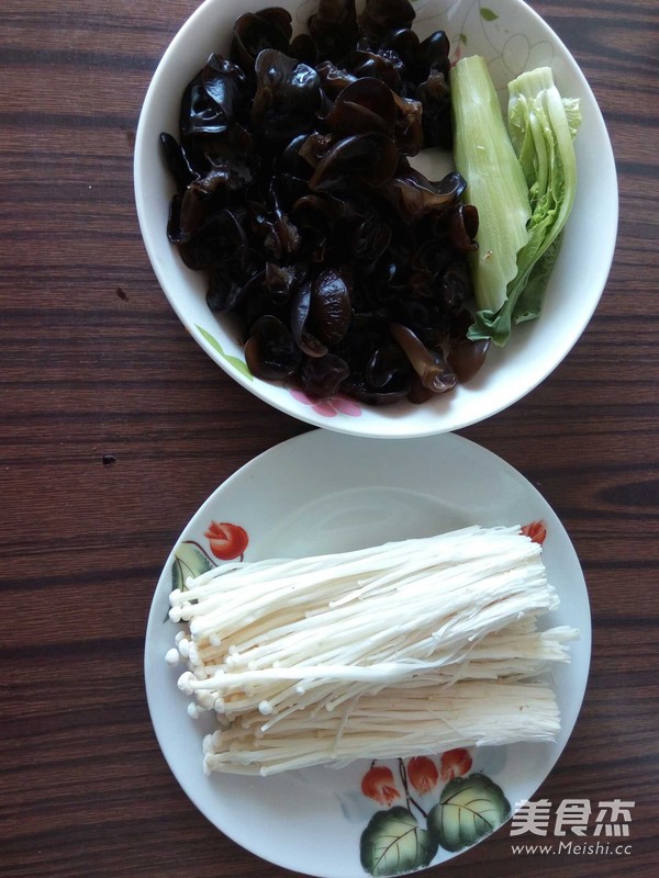 Fungus Enoki Mushroom with Cold Dressing recipe