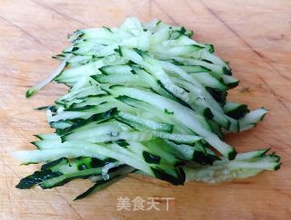 #面条# Chicken and Cucumber Cold Noodles recipe