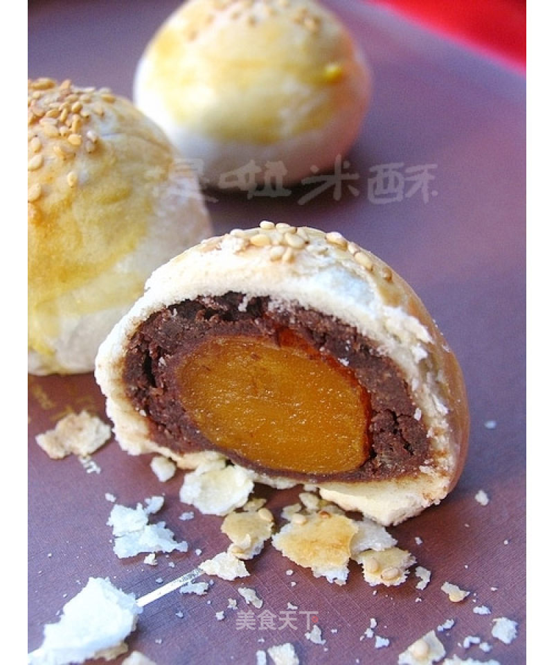 It's Really Delicious-red Bean Paste and Egg Yolk Crisp recipe