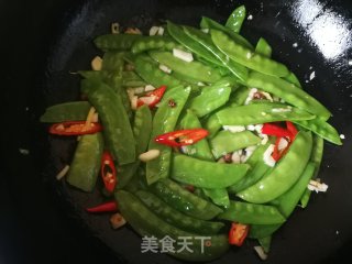 Garlic Snow Peas recipe