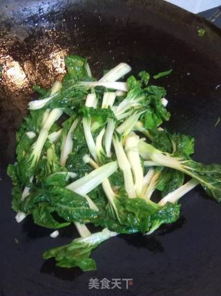 Stir-fried Milk Cabbage with Garlic recipe