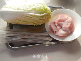 Chinese Cabbage Stewed Wide Noodles recipe