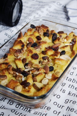 Nutty Cranberry Toast Pudding recipe