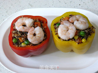 Healthy, Nutritious and Full of Flavor and Fragrance [quinoa Mushrooms and Pepper Cups] recipe