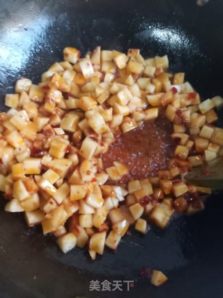 Fried Sour Radish recipe