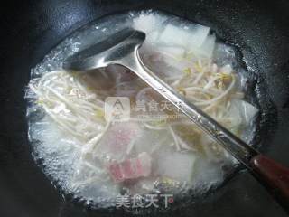 Bacon Mung Bean Sprout Winter Melon Soup recipe