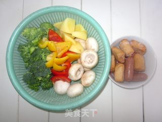 [colorful Miscellaneous Vegetables Randomly Skewers]——a Free Barbecue at Home in The Cold Season recipe