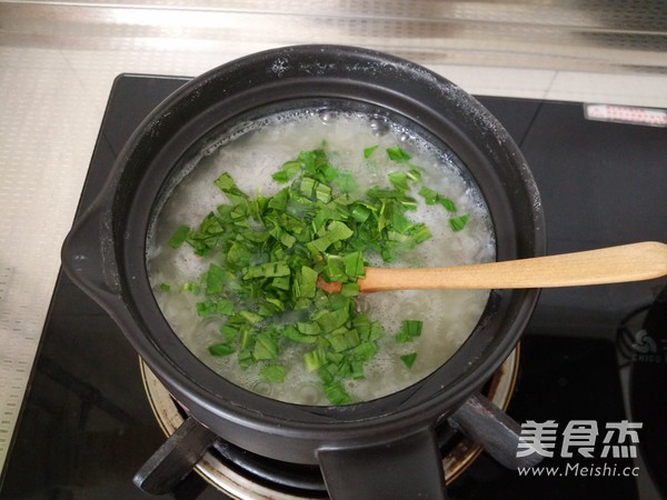 Beef Liver and Green Vegetable Porridge recipe