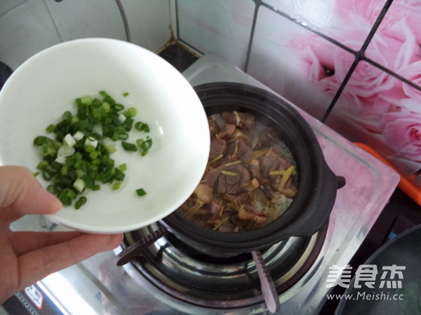 Cured Duck Claypot Rice recipe