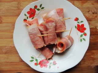 Bacon and King Pleurotus Roll recipe